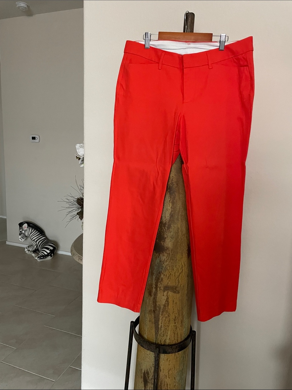NEW Stylus Classic Women’s Orange Straight-Leg Pants Ladies SZ 10 NWOT
